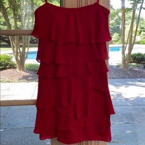 BCBG Maxazria Hot Pink Strapless Dress